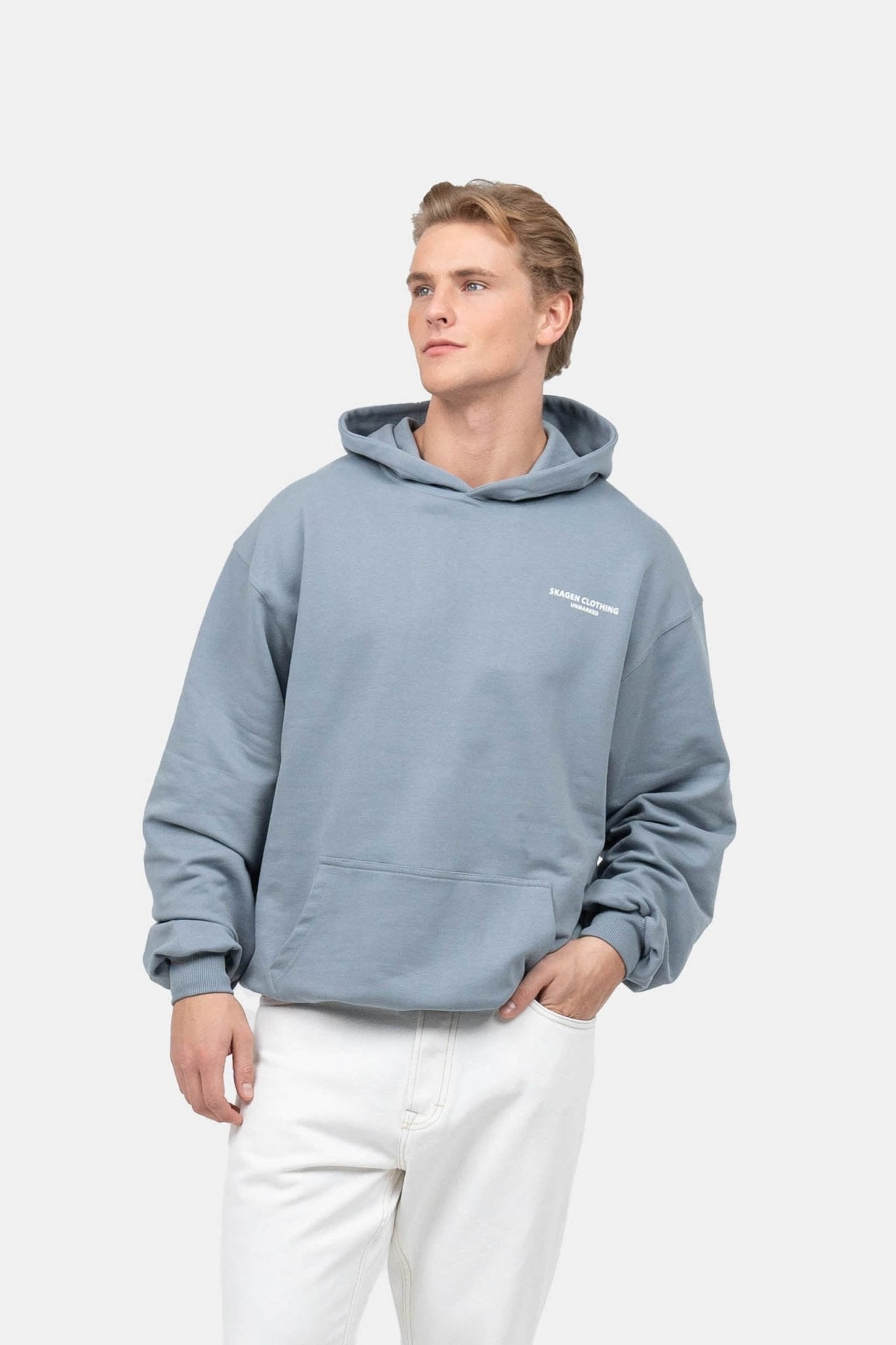 UNMARKED Hoodie Blå | Skagen-clothing.dk